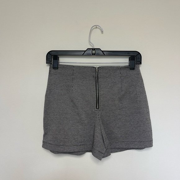 Forever 21 Pants - Forever 21 Black & White Houndstooth High-Waist Shorts